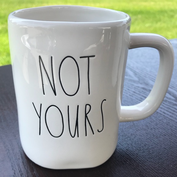 Rae Dunn LL Caffeine & Not Yours Mug Set - Picture 2 of 2